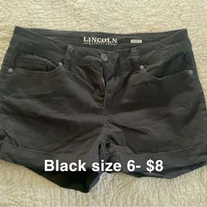 Black shorts